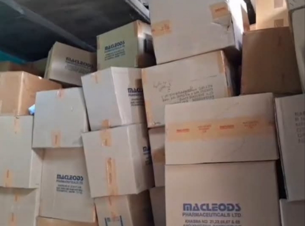 Image of the Stolen Medicines Worth Nearly ₹6 Crore Seized In Nalbari. Image of the Stolen Medicines Worth Nearly ₹6 Crore Seized In Nalbari.