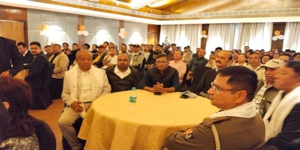 पुलिस प्रशासनद्वारा पूजा कमिटीहरुलाई लिएर दुर्गा पूजा विजया सम्मेलन 2026 सम्पन्न