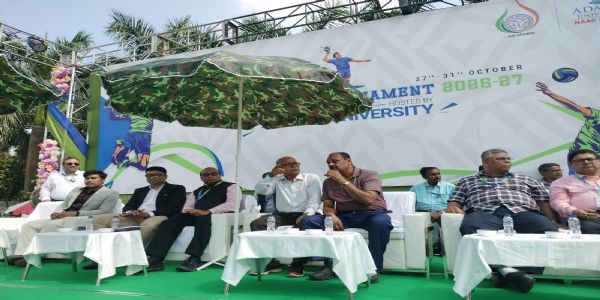 पूर्वी क्षेत्र अन्तरविश्वविद्यालय पुरुष भलिबल प्रतियोगिता शुरु