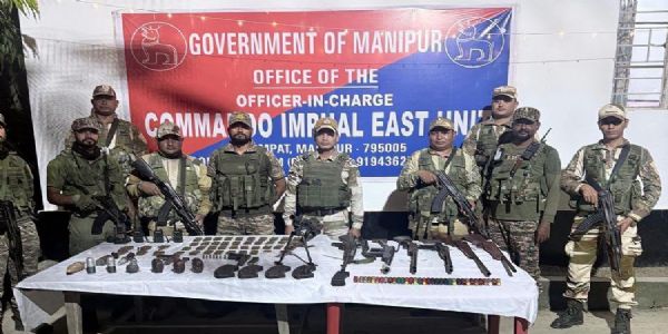 मणिपुरमा भारी मात्रामा हतियार, गोलीगठ्ठा र विस्फोटक पदार्थ बरामद