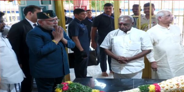 देवरको ११९औँ जयन्तीमा पसुम्पोनमा श्रद्धालुको घुइँचो, उपराष्ट्रपतिद्वारा श्रद्धाञ्जली