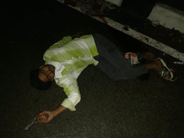 मुठभेड़ में घायल बदमाश मुठभेड़ में घायल बदमाश