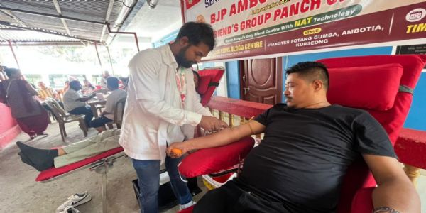 सेवा संकल्प अभियान: अम्बटेमा रक्तदान शिविर आयोजना