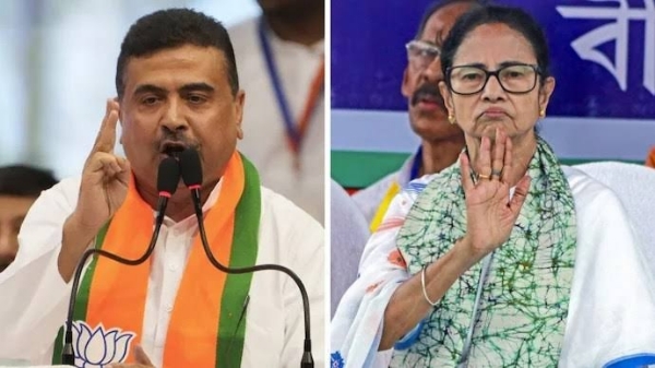 शुभेंदु अधिकारी व ममता बनर्जी (फाइल फाेटाे) शुभेंदु अधिकारी व ममता बनर्जी (फाइल फाेटाे)
