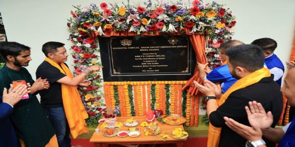 रम्फूको माइनिङमा सिक्किम क्रिकेट एसोसिएशनको आवासीय परिसरको उद्घाटन
