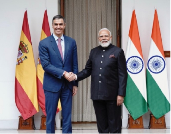 प्रधानमन्त्रीले स्पेनका राष्ट्रपतिसँग द्विपक्षीय वार्ता गरे