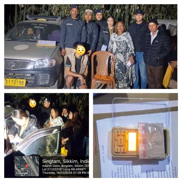 ब्राउन शुगरसहित एक अभ्यस्त लागूऔषध तस्कर पक्राउ