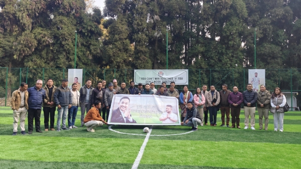 विधायक गोलेले सिङलिङमा नवनिर्मित सीएससी मण्डप र फुटसल एरिनाको उद्घाटन गरे