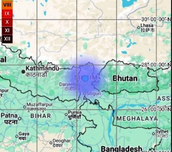 earthquake sikkim