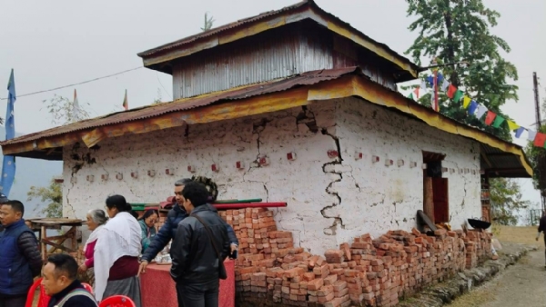 नान्डोकमा भूकम्पबाट भएको क्षतिको आकलन गर्न संयुक्त निरीक्षण