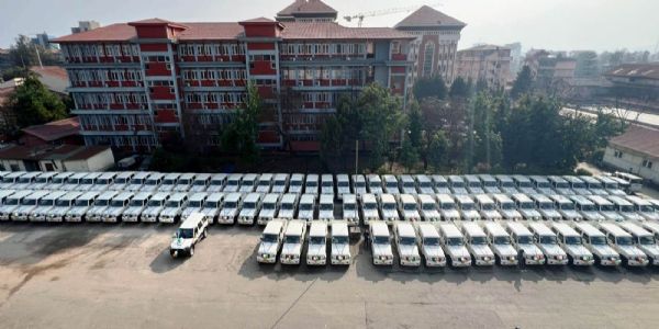 भारतले चुनाउमा मद्दतका लागि थप 223 वाहन नेपाल पठायो
