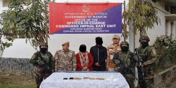 मणिपुर- उग्रवादी संगठन केसीपीका दुई क्याडर पक्राउ
