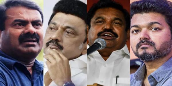 तमिलनाडूमा चार-कोणीय चुनावी प्रतिस्पर्धा तय, विजयले गरे एक्लै लड्ने घोषणा