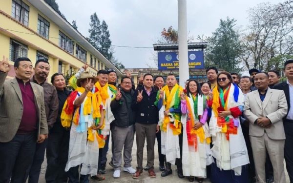 एसकेएम उम्मेदवारहरूले बुझाए मनोनयन पत्र