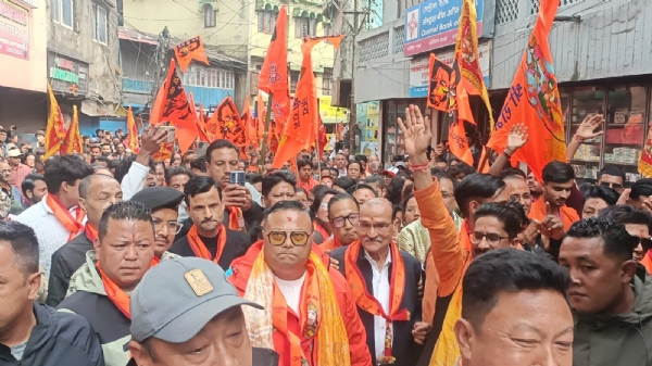 खरसाङमा विभिन्न झाँकीहरुको  साथमा श्री राम नवमी शोभायात्रा सम्पन्न