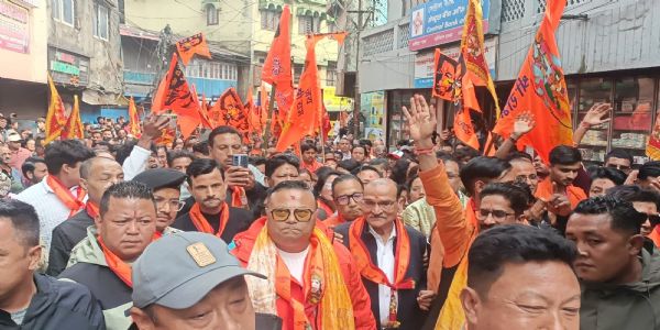 खरसाङमा विभिन्न झाँकीहरुको साथमा श्री राम नवमी शोभायात्रा सम्पन्न