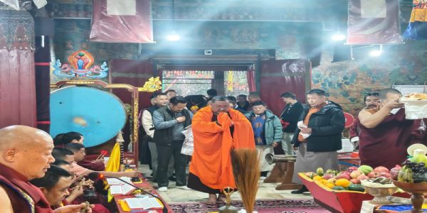 टाशीडिङ गुम्पामा पवित्र भुमचू समारोह भक्तिभावका साथ सम्पन्न