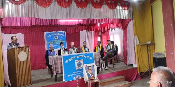 खरसाङ सार्की समाजद्वारा बंग भूषण प्रापक चन्दन लम्जेलसहित अन्यहरू अभिनन्दित