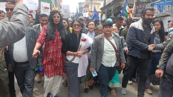 ईण्डियन गोर्खा जनशक्ति फ्रण्टद्वारा बन्दना राईको पक्षमा खरसाङमा परिवर्तन रैलीको आयोजना