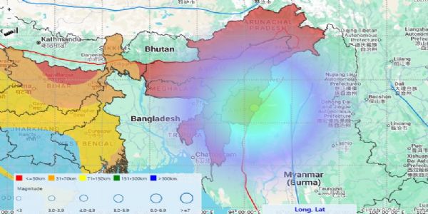 मणिपुरमा तीन घण्टामा दुई पल्ट आयो भूकम्प
