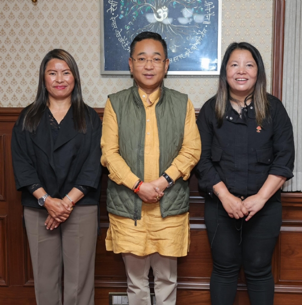 PS tamang and participants of women on wheels