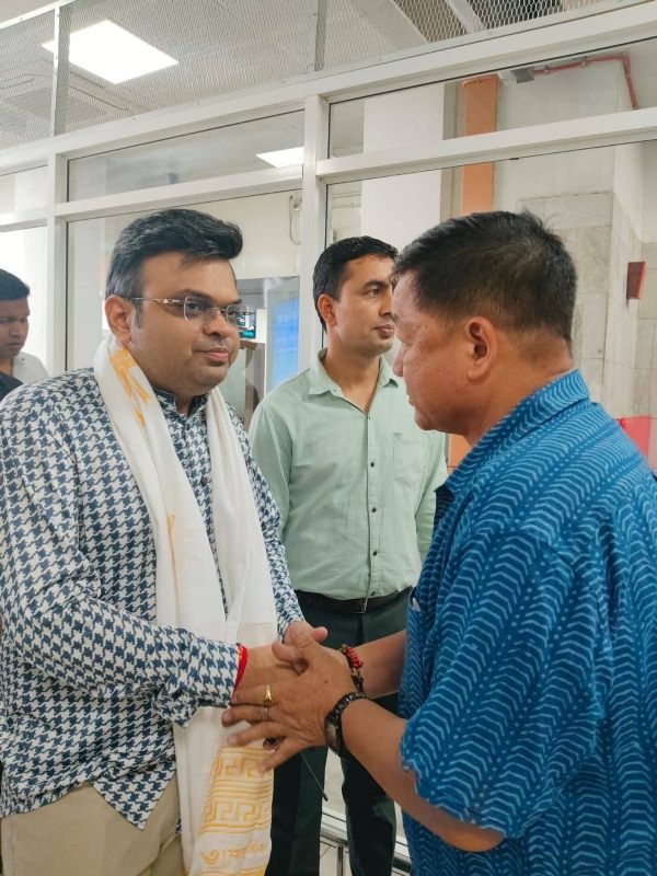 Jay shah at bagdogra