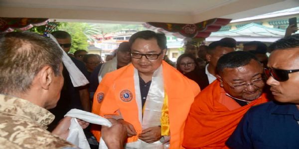 केन्द्रिय मन्त्री किरेन रिजिजु आधिकारिक भ्रमणमा सिक्किम आइपुगे