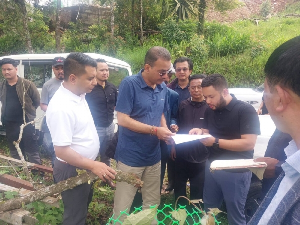 Inspection of the proposed site for phc
