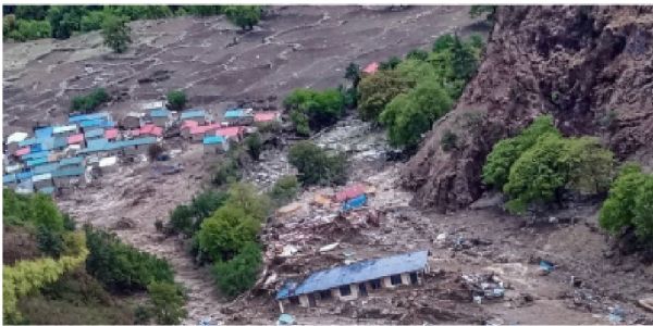 नेपालको हुम्ला जिल्लामा बाढी र भूस्खलन, धेरै घर क्षतिग्रस्त