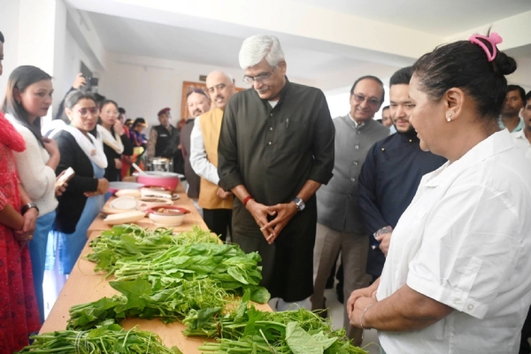 गजेन्द्र सिंह शेखावतले सोरेङ जिल्लाको भ्रमण गरे
