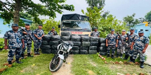 नेपालबाट भारत तस्करी भइरहेको 922 किलो गाँजा जफत