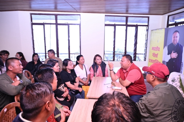 Anit thapa with cadres