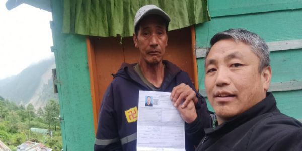 मङ्गनमा एसआईआरअन्तर्गत 98 प्रतिशत ईएफ वितरण