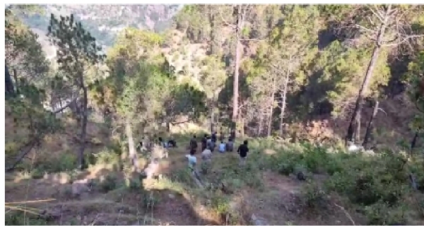 दुर्घटना स्थलमा राहत कार्य