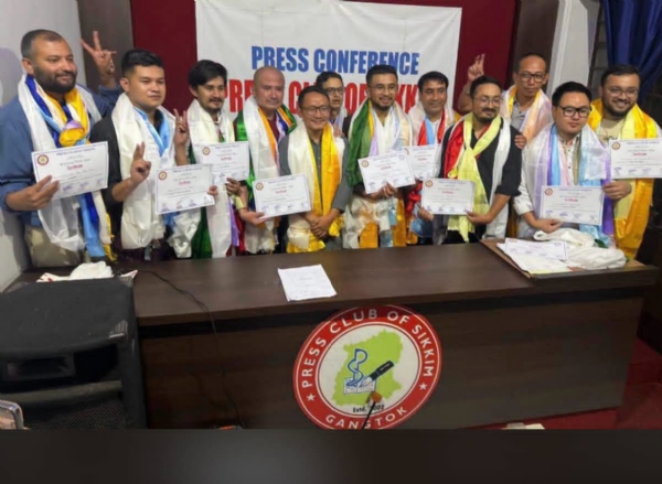 प्रेस क्लब अफ सिक्किमको नयाँ कार्यसमिति