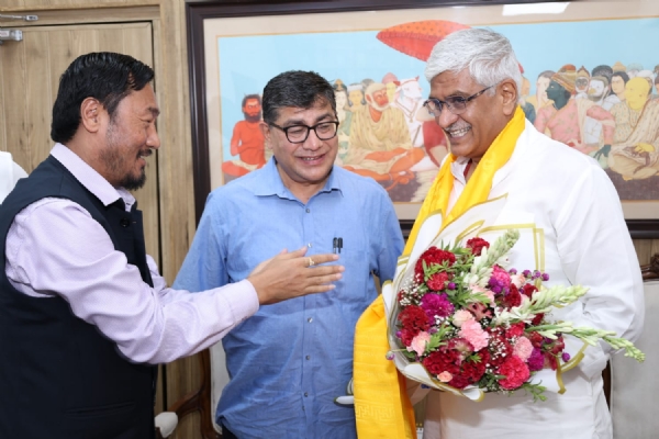 bjp Sikkim president with tourism minister