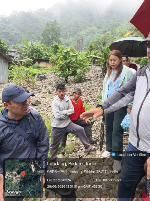 Visit of Landslide areas Visit of Landslide areas