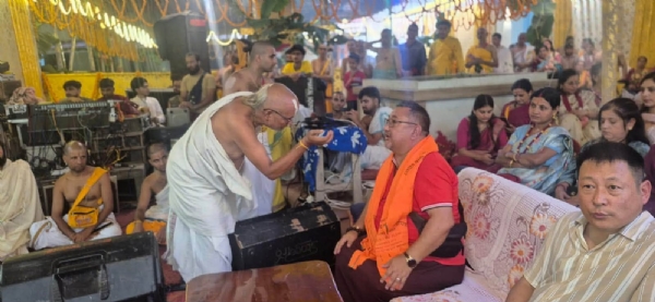 मन्त्री लामाले श्री रामानुज वैदेहिक गुरुकुलमको भ्रमण गरे