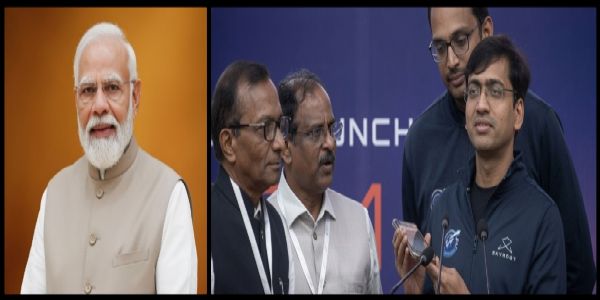 विक्रम-१ प्रक्षेपणपछि प्रधानमन्त्रीले स्काईरूट एयरोस्पेसका संस्थापकहरूसँग कुराकानी गरे, बधाई दिए