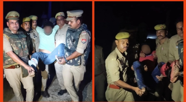 पुलिस मुठभेड़ में दो गोतस्कर गिरफ्तार