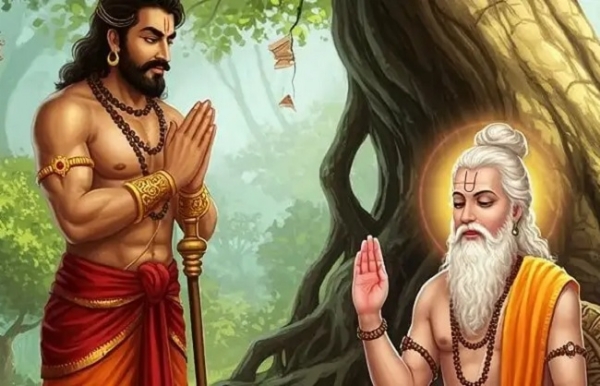 गुरु-शिष्य (प्रतिकात्मक चित्र)।
