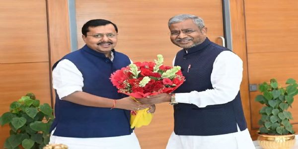 बाबूलाल मरान्डीले नितन नवीनसंग गरे भेट, संगठनात्मक मुद्दाहरूमा भयो छलफल