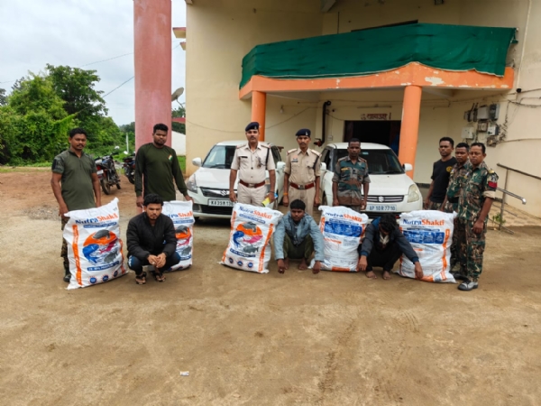 सुकमा : एर्राबोर पुलिस का बड़ा एक्शन, 68 किलो गांजा जब्त