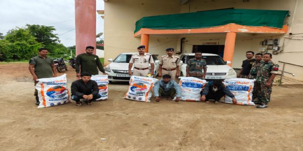 सुकमाः कर्नाटकका तीन अन्तरराज्यीय तस्करहरू 68 किलो गाँजासहित पक्राउ