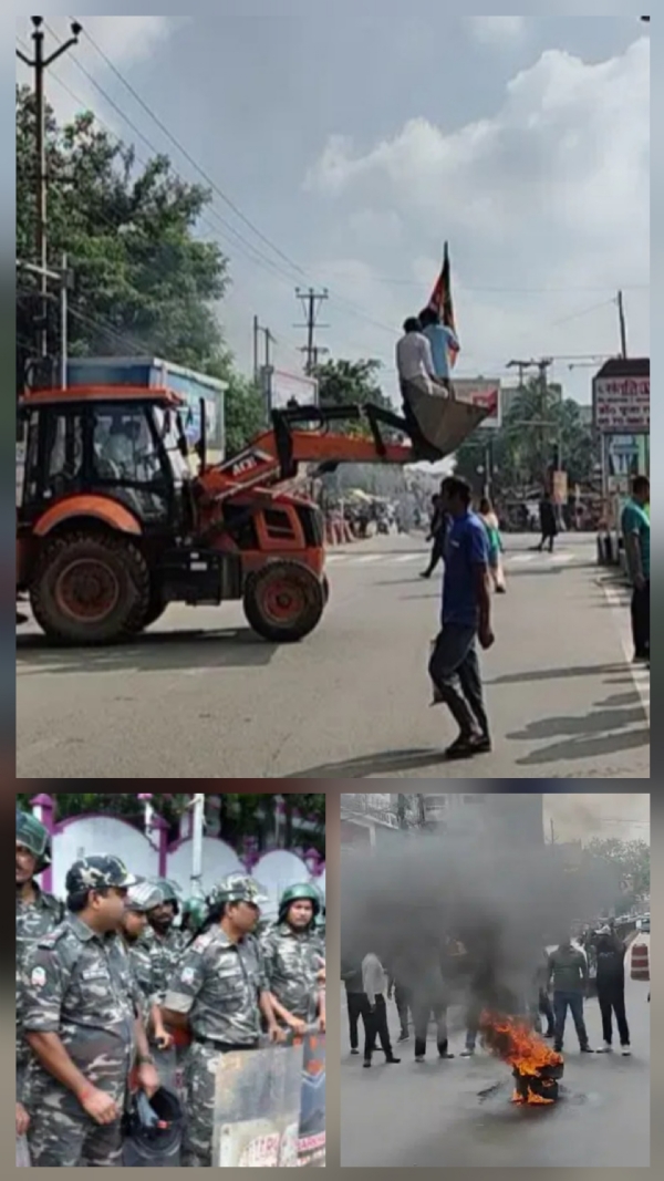 बंद के दौरान अलग अलग तस्वीर