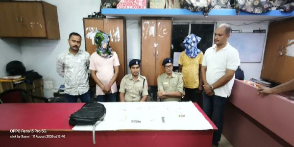 टिटागढमा हतियारसहित दुई पक्राउ, दुई पेस्तोल र 17 कार्तुस भेटिए