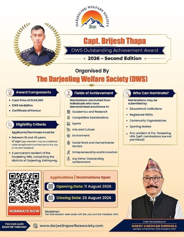 Brijesh thapa award