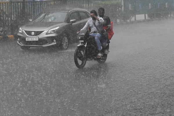 The weather in Delhi-NCR took a sudden turn on Saturday, bringing strong winds and heavy rain.