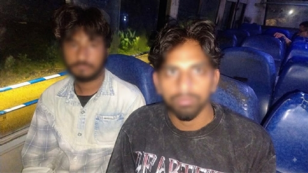 पकड़े गए आरोपी।