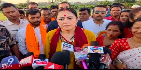 नारायणकुड़ीमा मन्त्री अग्निमित्रा पालद्वारा विधायक कपको उद्घाटन